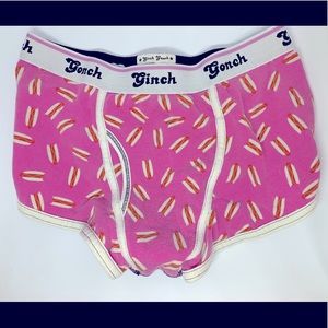 Ginch Gonch trunks—hotdogs! Size M